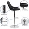 Flash Furniture Contemporary Black Vinyl Adjustable Height Barstool with Chrome Base CH-182050X000-BK-V-GG - alternate 9